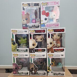 Funko Pop  Figures Set Of Eight - 4 Monsters, 2 Television, 1 Furry N Fierce...